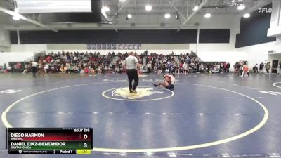 126 lbs Champ. Round 3 - Diego Harmon, Imperial vs Daniel Diaz-Bentandor, Santa Monica