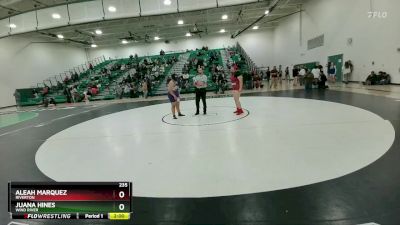 235 lbs Round 3 - Aleah Marquez, Riverton vs Juana Hines, Wind River