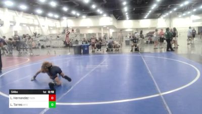 54 lbs Consi Of 4 - Lucas Hernandez, Tucson Pride WC vs Luke Torres, So Cal Hammers
