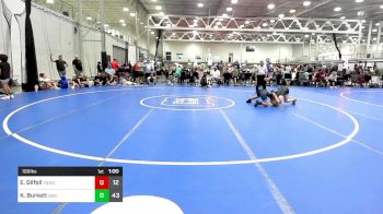 100 lbs Rr Rnd 5 - Elise Gilfoil, Team Nauman Wrestling Club vs Kayne Burkett, Orchard WC