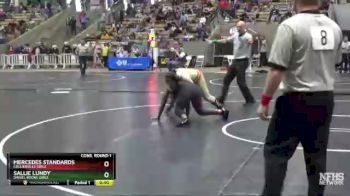 Girls 152 lbs Cons. Round 1 - Sallie Lundy, Daniel Boone Girls vs Mercedes Standards, Collierville Girls