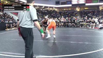 285 lbs Quarterfinal - Jaydn Cooper, Winterset vs Owen Pettlon, West Delaware, Manchester