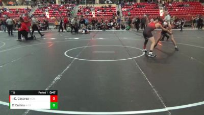 115 lbs Cons. Round 4 - Christian Casarez, Wesley Club Wrestling vs Colton Collins, WR - Topeka Blue Thunder