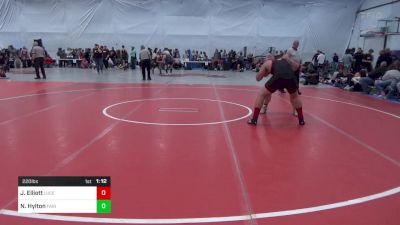 220 lbs Semifinal - Johnathan Elliott, Lucernemines vs Nick Hylton, Fairdale