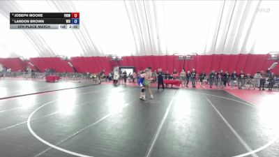 175 lbs 5th Place Match - Joseph Moore, Freedom High School Wrestling vs Landon Brown, Wisconsin