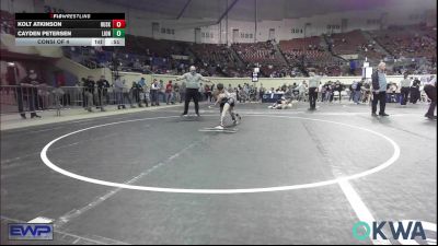 61 lbs Consi Of 4 - Kolt Atkinson, Husky WC vs Cayden Petersen, Lions Wrestling Academy