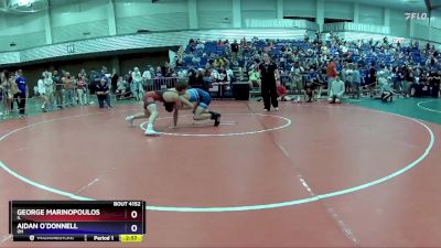 132 lbs Champ. Round 2 - George Marinopoulos, IL vs Aidan O`Donnell, OH