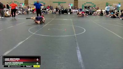 105 lbs Round 5 (6 Team) - Jake Brothers, Virginia Patriots vs Ramon Rodriguez, North Baltimore WC