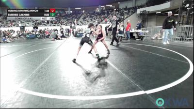 70 lbs Consi Of 8 #2 - Remington Kincannon, Team Nomad vs Emeree Calkins, Pawhuska