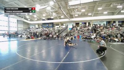 157 lbs Cons. Round 7 - Zack McCann, Timpanogos vs Steele Woodward, South Summit