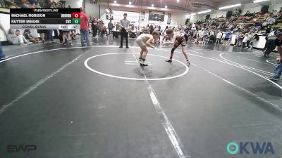 80-83 lbs Consolation - Michael Robison, Skiatook Youth Wrestling vs Kutter Means, Salina Wrestling Club