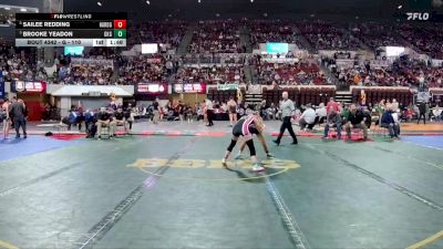 G - 110 lbs Quarterfinal - Brooke Yeadon, Glacier (Kalispell) Girls vs Sailee Redding, Hardin Girls