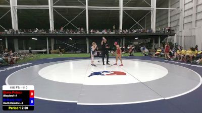 110 lbs Elana Pelaez, Maryland vs Brittany Hart, North Carolina