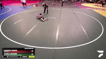 50 lbs Quarterfinal - Steele Graner, PEM (Plainview/Elgin/Millville) vs Hudson Weege, Buffalo