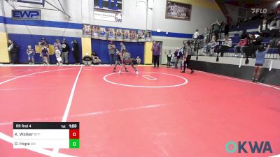 90 lbs Rr Rnd 4 - Kayden Walker, Tulsa Blue T Panthers vs Daxton Hope, Bristow Wrestling