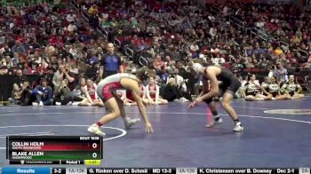 1A-138 lbs 1st Place Match - Blake Allen, Underwood vs Collin Holm, South Winneshiek
