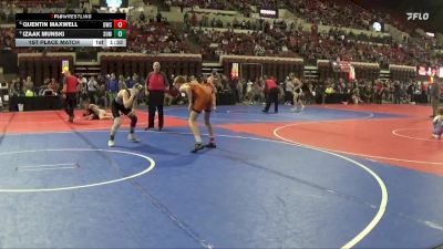 132 lbs 1st Place Match - Izaak Munski, Cascade Little Guy vs Quentin Maxwell, Darkhorse Wrestling Club