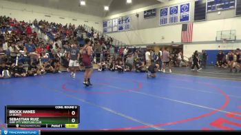 160 lbs Cons. Round 3 - Sebastian Ruiz, Surf City Wrestling Club vs Brock Hanes, La Quinta