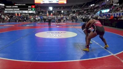 6-7A 165 Semifinal - Kalea Loving, Sparkman vs Savannah Bowie, Mortimer Jordan HS