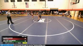 182 lbs Champ. Round 2 - Austin Gomez, LIBERTYVILLE vs William Jacobson, Chicago (MT. CARMEL)