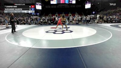 132 lbs Champ. Rd Of 64 - Cooper Hinz, IA vs Alexander Valentin, IL