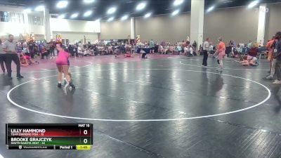 155 lbs Quarters & Wb (16 Team) - Lilly Hammond, Team Diamond Fish vs Brooke Grajczyk, South Dakota Heat