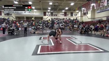 JV-24 lbs Quarterfinal - Alex Westphal, Independence vs Gracie Heim, West Delaware