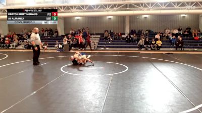 133 lbs Cons. Round 3 - Keaton Rottinghaus, Pratt Community College vs Aj Almanza, Barton
