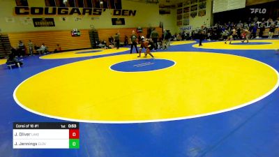 147 lbs Consi Of 16 #1 - Jaiden Oliver, Lake Gibson (FL) vs Jake Jennings, Clovis West