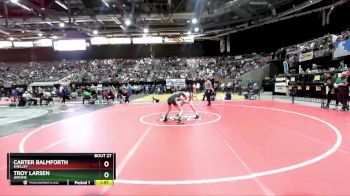 4A 120 lbs Champ. Round 1 - Carter Balmforth, Shelley vs Troy Larsen, Jerome