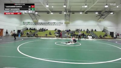 133 lbs Cons. Semi - Alexander Garcia, Imperial Valley College vs Johny Navarrete, Cuesta