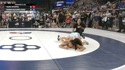 125 lbs Quarters - Aleia Apostol, California vs Hannah Naccarati-Cholo, Arizona