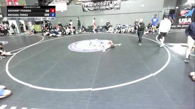 157 lbs Zachary Posada, SDIKWA - San Diego-Imperial Kids Wrestling Association vs Michael Perez, CVWA - Central Valley Wrestling Association