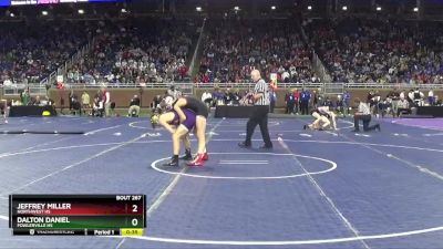 D2-126 lbs Cons. Round 2 - Jeffrey Miller, Northwest HS vs Dalton Daniel, Fowlerville HS