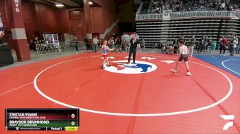 83 lbs Champ. Round 1 - Tristan Evans, Cowboy Kids Wrestling Club vs Brayson Brummond, Windy City Wrestlers