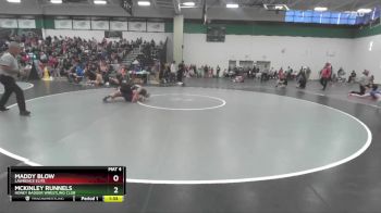 120 lbs Cons. Round 1 - Maddy Blow, Lawrence Elite vs Mckinley Runnels, Honey Badger Wrestling Club