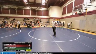 41-42 lbs Round 2 - Codee Crossley, Ridgeline Riverhawks vs Kelsey Nielsen, Fremont Wrestling Club