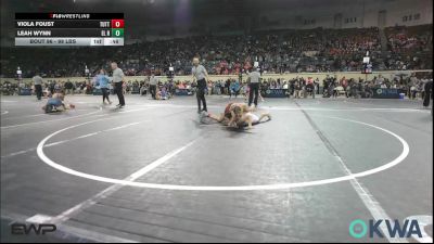 98 lbs Consi Of 8 #2 - Viola Foust, Tuttle Wrestling Club vs Leah Wynn, El Reno Wrestling Club