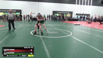 95 lbs Quarterfinal - Aj Gleckler, EVER vs Calen Saksa, RIVE