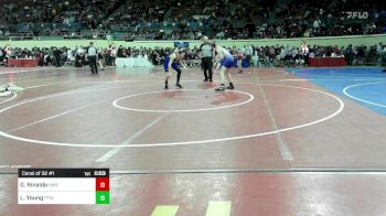 118 lbs Consi Of 32 #1 - Gavin Rinaldo, Hefner Middle School vs Lane Young, Pryor Tigers Wrestling