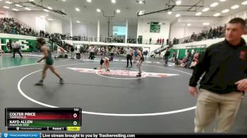 132 lbs Cons. Round 4 - Colter Price, Thermopolis vs Kayd Allen, Mountain View