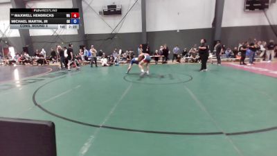 Junior Boys FS - 144 lbs Cons. Round 3 - Maxwell Hendricks, WA vs Michael Martin, Jr, OR
