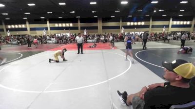 106 lbs Quarterfinal - Gregory Ruelaz, NM Gold vs Calan Childress, Central Coast Most Wanted