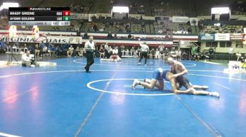 157 lbs Quarters & Wb (16 Team) - Brady Greene, Grassfield vs Ayden Golden, Lakeside