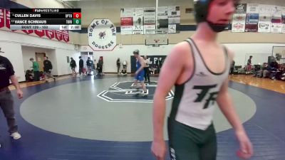 150 lbs Quarterfinal - Vance Schmaus, Tongue River vs Cullen Davis, Upton