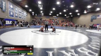 120 lbs Cons. Round 4 - Jordyn Best, Atascadero vs Adela Martinez, Bakersfield