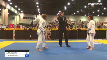 MELINDA FRANDSEN vs LINDA RENEE CHAVEZ 2019 World Master IBJJF Jiu-Jitsu Championship