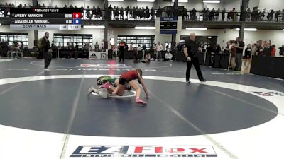 94 lbs Semifinal - Avery Mancini, Burnt Hills/Scotia/Ballston Spa vs Anabelle Wessel, Alexander