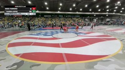 120 lbs Semifinal - Enzo Fabrizio, Bear Cave vs Kasen Lopez, Siouxland Wrestling Academy