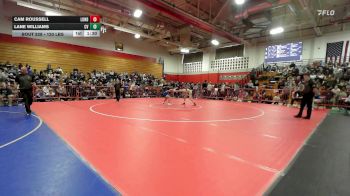120 lbs Semifinal - Cam Roussell, Londonderry vs Lane Williams, Conval